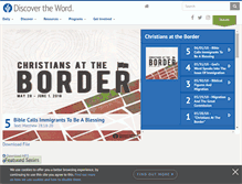 Tablet Screenshot of discovertheword.org